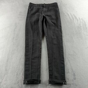 Uniqlo Jeans Mens 30x32* Black Faded Slim Straight Selvedge Stretch Denim Pants